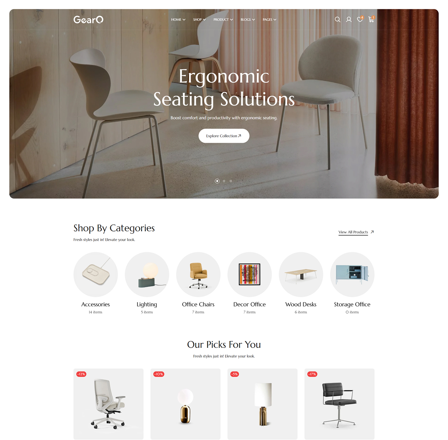 gearo’s web development project screenshot