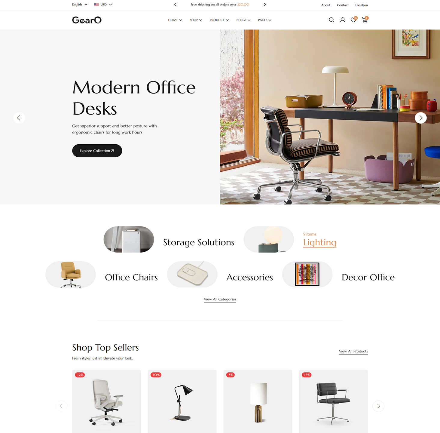 gearo’s web development project screenshot